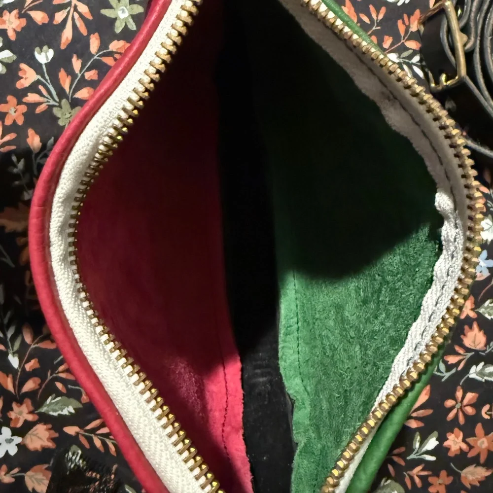 KMM Mini Leather Crossbody Pouch W/Strap OOAK - Picture 4 of 8